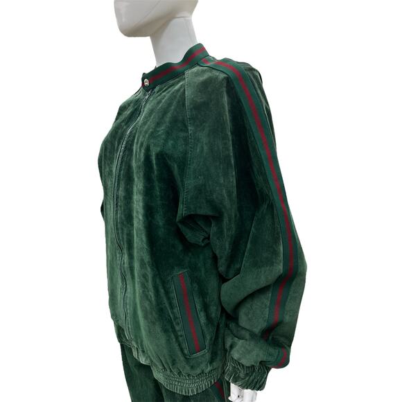 Dapper Dan VTG Authentic 90s Suede Leather Jacket Set SZ XL - Picture 6 of 10